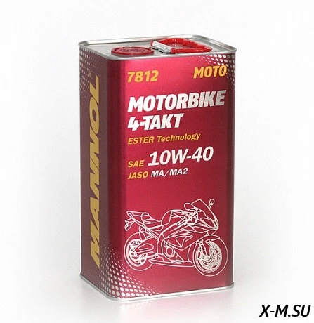 Масло Mannol моторное 4T син. 10w40 Motorbike 4л металл Масло Mannol моторное 4T син. 10w40 Motorbike 4л металл