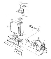 Компоненты закачки масла 2-Х ТАКТНОГО ПЛМ MERCURY 75 Серийный номер от 9506481 до 9589038