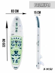 Надувная доска SUP board Funwater Tiki Green
