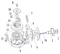 Стартер 2-х тактного ПЛМ HIDEA 3F