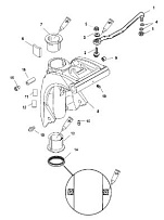 Поворотный кронштейн 4-Х ТАКТНОГО ПЛМ MERCURY 30 Серийный номер от 0T409000 до 1B226999