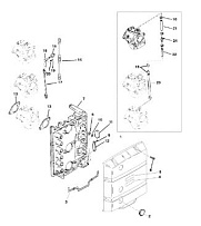 Пластина аттенюатора 2-Х ТАКТНОГО ПЛМ MERCURY 90 Серийный номер от 0P017000 до 0P325499