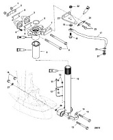 Рукоятка рулевого управления 4-Х ТАКТНОГО ПЛМ MERCURY 60 Серийный номер от 1C000001 до 1C050251