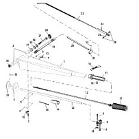 Ручки руля 2-Х ТАКТНОГО ПЛМ MERCURY 60 Серийный номер от 00G760300 до 0T979999