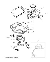 Статор, триггер (электрические модели) 2-х тактного ПЛМ MERCURY 40 M Серийный номер от 9854537 до 0P016999