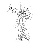 Карбюратор 2-х тактного ПЛМ MERCURY 50EO Серийный номер от 0A721308 и выше