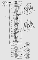 Коленвал и поршень 2-Х ТАКТНОГО ПЛМ SEA-PRO T9.9-15Р