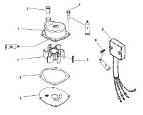 Компоненты топливного насоса 2-Х ТАКТНОГО ПЛМ MERCURY 90 Серийный номер от 1B000001 и выше