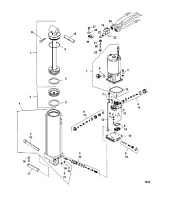 Компоненты силовой отделки 2-Х ТАКТНОГО ПЛМ MERCURY 90 Серийный номер от 0P017000 до 0P325499