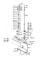 Корпус редуктора (карданный вал) 2-Х ТАКТНОГО ПЛМ MERCURY 50EO Серийный номер от 0B122930 до 0D000749
