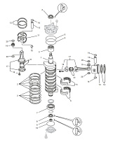 Коленчатый вал лодочного мотора YAMAHA 150FETO/200FETO · 2000 — 2006