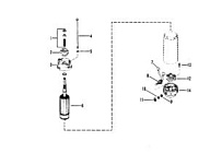 Стартер в сборе (BOSCH) 2-Х ТАКТНОГО ПЛМ MERCURY 60 Серийный номер от 6428681 до 0B122929