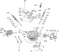 Головка цилиндра снегохода SNOWFOX T201 (Cronus, S2, Motoland, TaoTao, WELS, CMOTO)