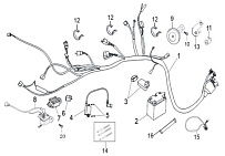 Электропроводка мотоцикла Racer RC130CF Viper