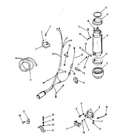 Стартер, соленоид и выпрямитель 2-Х ТАКТНОГО ПЛМ MERCURY 60 Серийный номер от 0B122930 до 0D000749