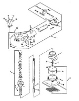 Струйный насос в сборе 2-Х ТАКТНОГО ПЛМ MERCURY 55 Серийный номер от 9741042 до 9885344
