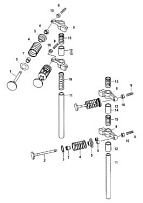 Впускные/выпускные клапаны 4-Х ТАКТНОГО ПЛМ MERCURY F15 Серийный номер от 0P075166  до 0P400999