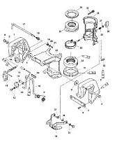 Зажимной кронштейн 4-Х ТАКТНОГО ПЛМ MERCURY 4 Серийный номер от 0R067090 и выше