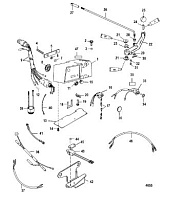 Компоненты ручного управления 2-Х ТАКТНОГО ПЛМ MERCURY 75 Серийный номер от 0P325500 и выше