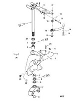 Поворотный кронштейн 2-Х ТАКТНОГО ПЛМ MERCURY 60 Серийный номер от 00G760300 до 0T979999
