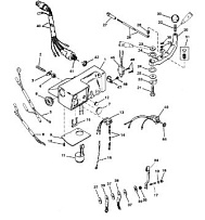 Ручки руля комплект (Часть 3) 2-Х ТАКТНОГО ПЛМ MERCURY 50EO Серийный номер от 0G290585 до 0G589999