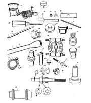 Инструменты (Часть 2) 4-Х ТАКТНОГО ПЛМ MERCURY 50 Серийный номер от 0P401000 до 0P515896