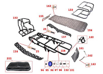 Кузовные элементы, пластик снегохода IRBIS Dingo (2016 г.)  (часть 2)
