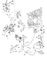 Электрические компоненты 4-Х ТАКТНОГО ПЛМ MERCURY F15 Серийный номер от 1B227000 до 1B727495