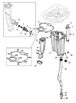 Переходная пластина(нижняя) 4-Х ТАКТНОГО ПЛМ MERCURY 135 Серийный номер от 1B517159 и выше