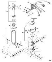 Гидроподъем 4-Х ТАКТНОГО ПЛМ MERCURY 40 Серийный номер от 0P153500 до 0P400999