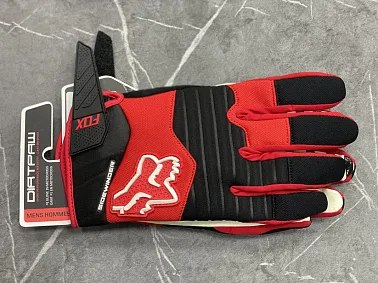 Перчатки взрослые FOX XD2-17 цв. Черно-красный  р. M