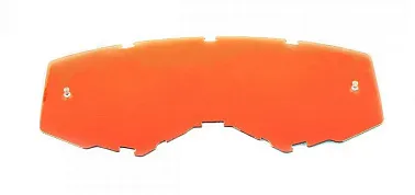 Стекло очков FLY RACING зеркальное/оранжевое с штифтами